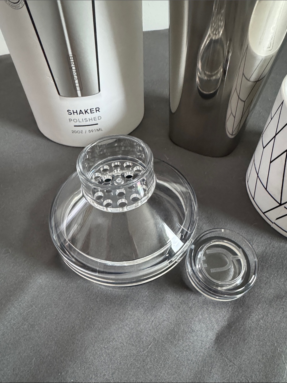 BrüMate Polished Cocktail Shaker — Silver Finish - Picture 4 of 5